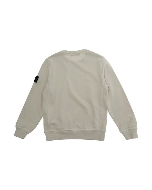 Stone Island Gray Sweatshirt Round Neck (Kids) Cotton Hoods & Sweatshirts for men