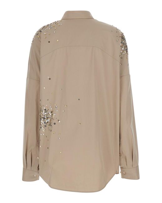 Dries Van Noten Natural Dress Casia Cotton Blouses