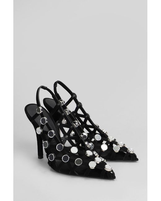 The Attico Black Grid Pumps