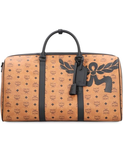 MCM Brown Ottomar Weekender Travel Bag for men