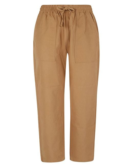 Maison Kitsuné Natural Workwear Pants Cotton Pantaloni for men