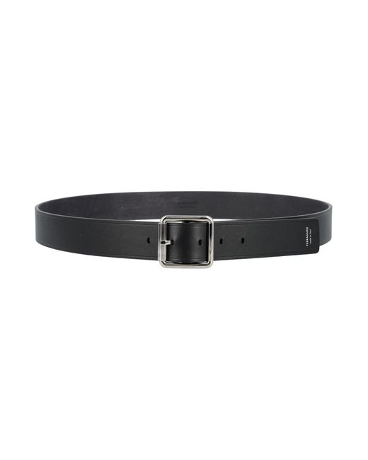 Ferragamo Black Fixed Belt for men