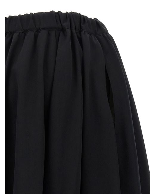 Comme des Garçons Black Maxi Wool Skirt
