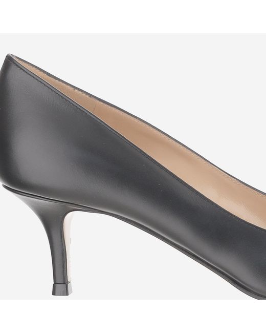 Gianvito Rossi Blue Leather Pumps