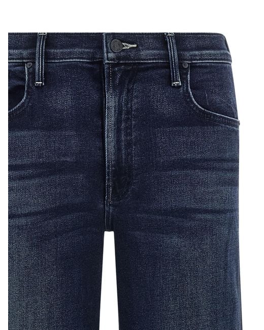 Mother Blue 'The Mid Rise Maven Sneak' Jeans
