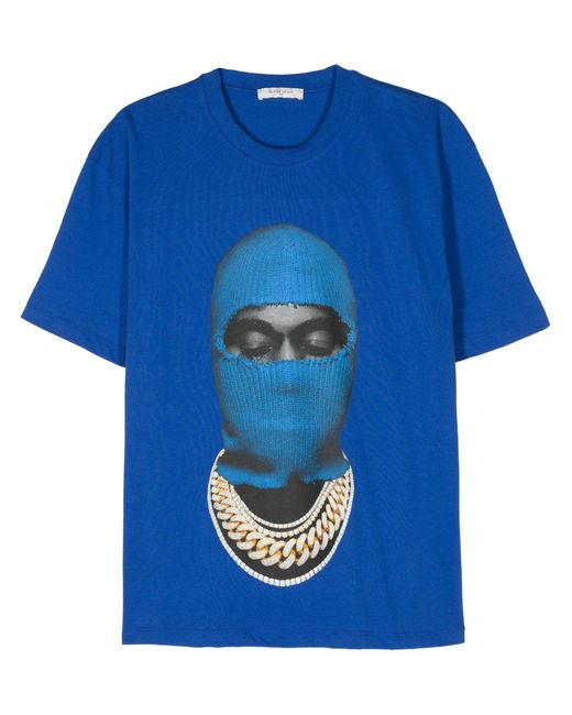 Ih Nom Uh Nit Blue Cotton T-Shirt for men