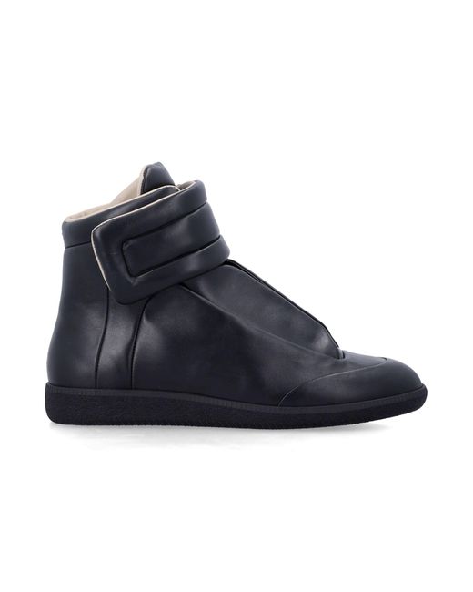 Maison Margiela Blue Future Mid Leather Sneakers Upper for men