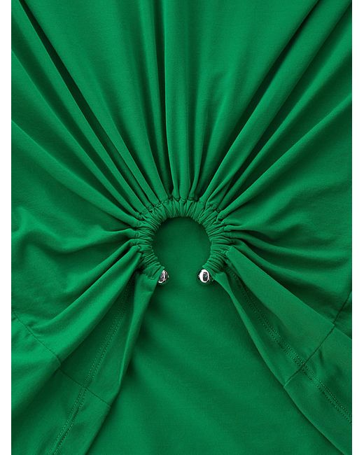 Rabanne Green Cropped Ring Top