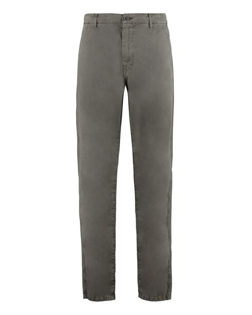 Aspesi Gray Cotton Trousers for men