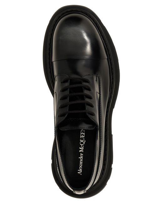 Alexander McQueen Black Lace-up Leather Lace Up Shoes for men
