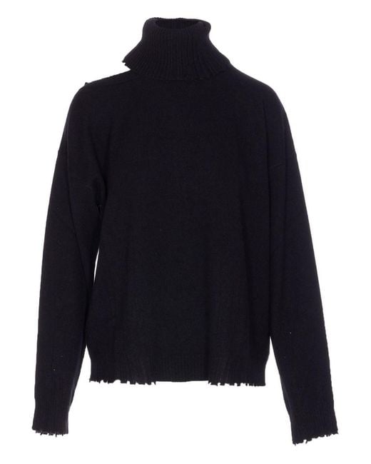 Uma Wang Blue Sweaters Wool