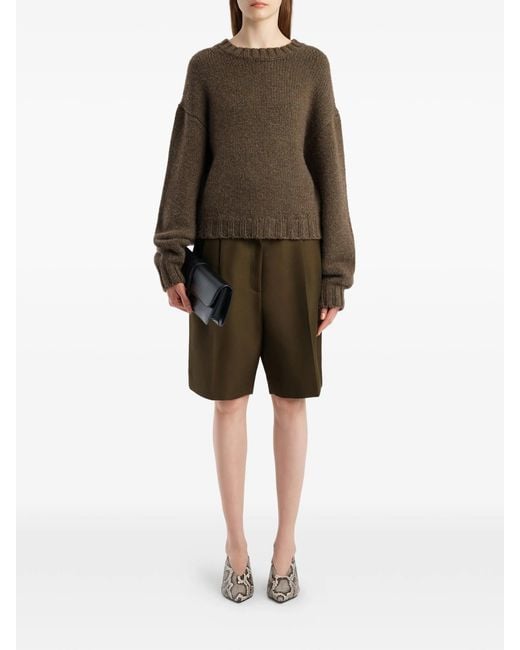 Khaite Brown Pull Gemma En Maille Cachemire Knitwear