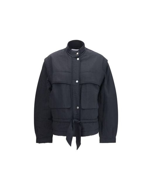 Isabel Marant Blue Modal Full-Length Jacket Clothing