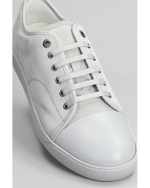 Lanvin Gray Dbb1 Sneakers In Grey Suede for men
