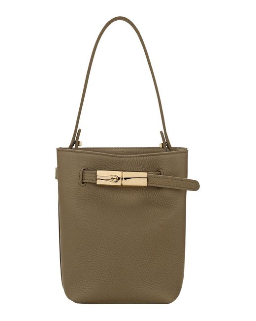 Longchamp Metallic Handbag Calf Leather Bag