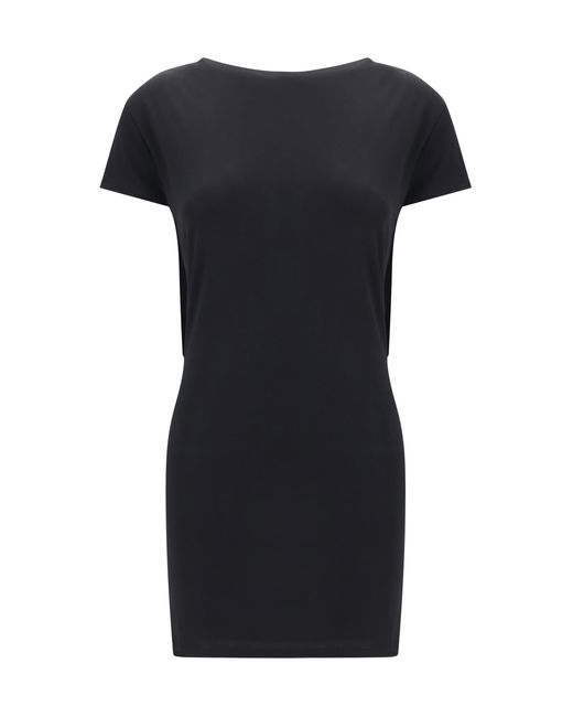 Jacquemus Black Mistral Dress Viscose Jersey Viscose; Polyamide