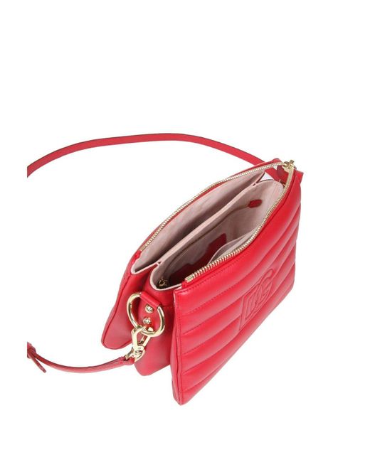 Dolce & Gabbana Red Dolce && Gabbana Medium Quilted Tris Bag