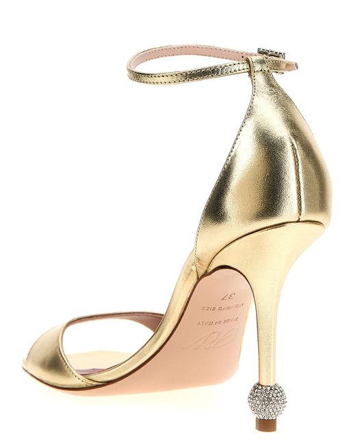 Roger Vivier Metallic 'Marlene' Sandals