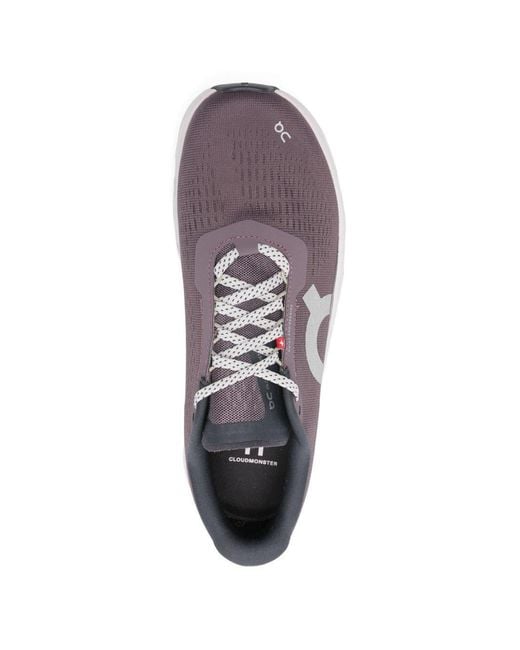 On Shoes Purple Sneakers Cloudmonster 1 Trainers