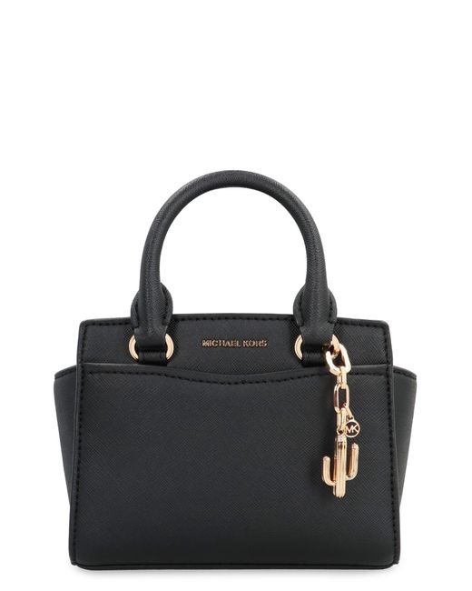 Michael Kors Black Selma Leather Mini Bag