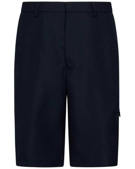Lardini Blue Monotone Shorts for men