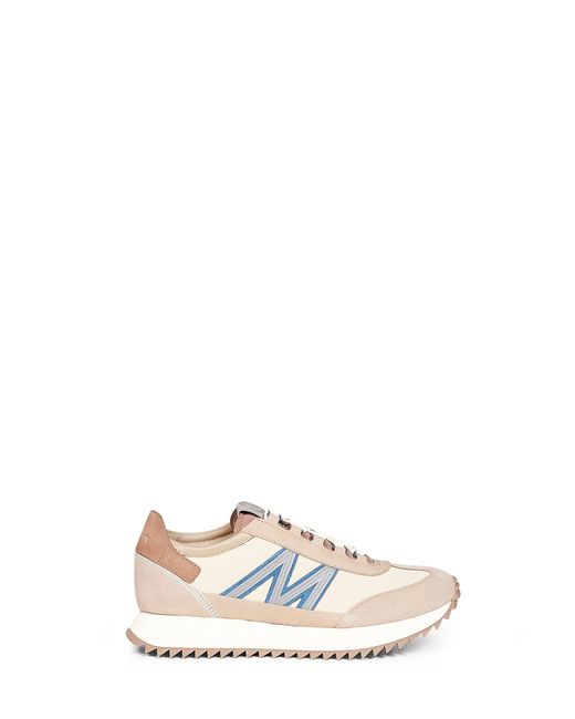 Moncler White Suede And Nubuck Pacey2 Sneakers for men