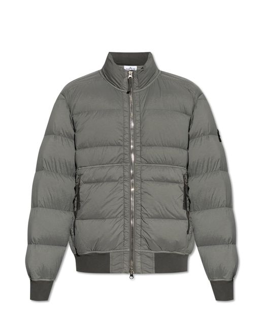Stone Island Down Jacket Seamless Tunnel Nylon Down-Tc in Gray for