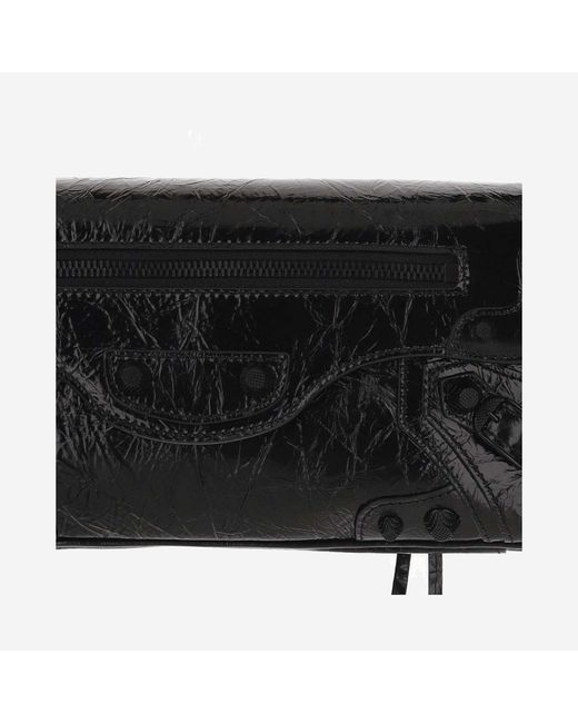 Balenciaga Black Le Cagole Shoulder Bag Small Lambskin