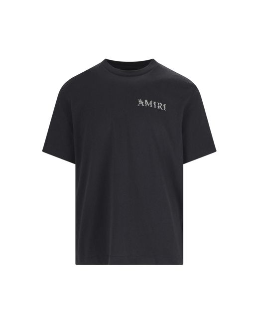 Amiri Black T-Shirts And Polos for men