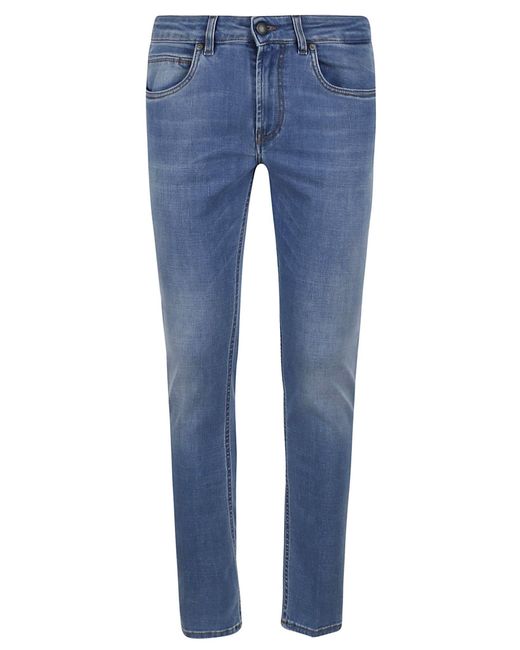 Fay Blue Skinny Fitted Jeans for men