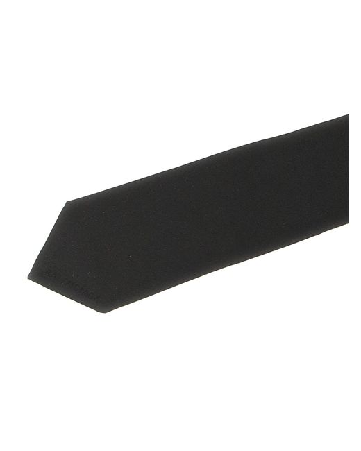 Balenciaga Black Silk Tie for men