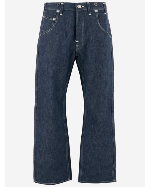 Junya Watanabe Blue Cotton Denim Jeans for men