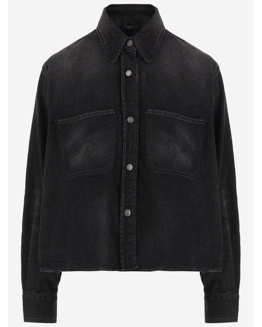 Haikure Black Shirt Cotton Denim