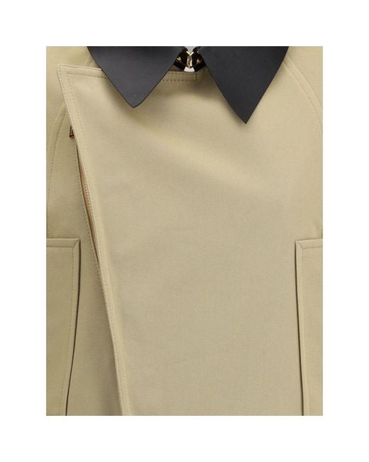 Givenchy Green Cropped Cotton And Wool Caban