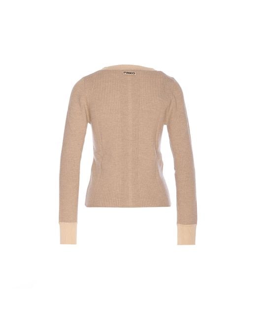 Pinko Natural Sweaters Wool