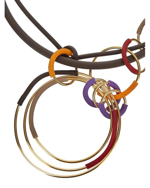 Liviana Conti Multicolor Hoops Necklace