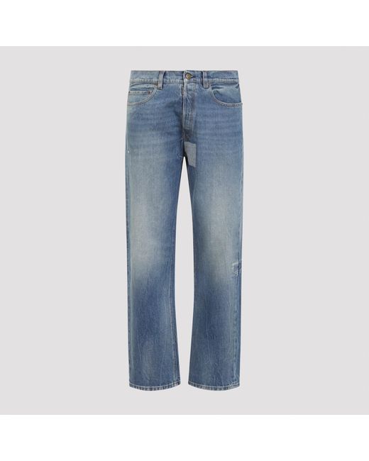 Maison Margiela Blue 5 Pockets Cotton Jeans for men