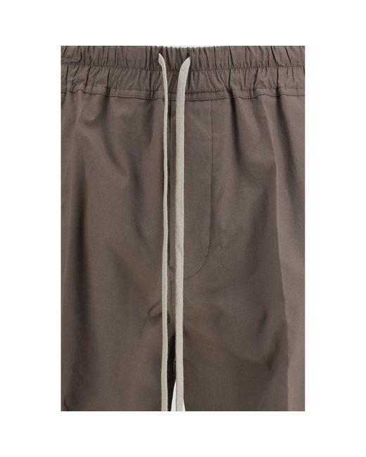 Rick Owens Brown Viscose Casual Pants for men