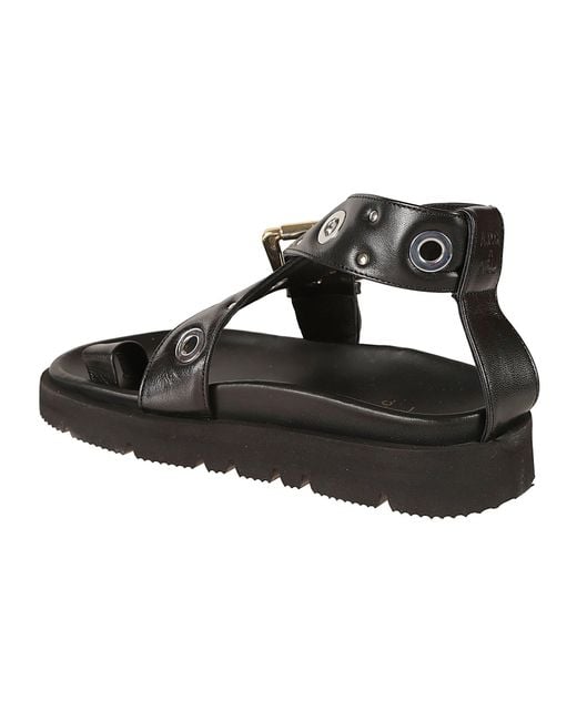 A.P.C. Black Concarneau Sandals