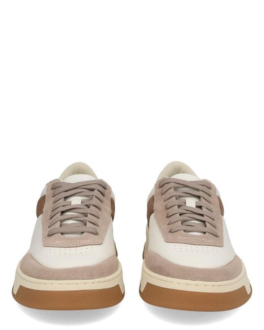 Boss Natural Baltimore Tenn Sneaker Cow Leather Trainers for men