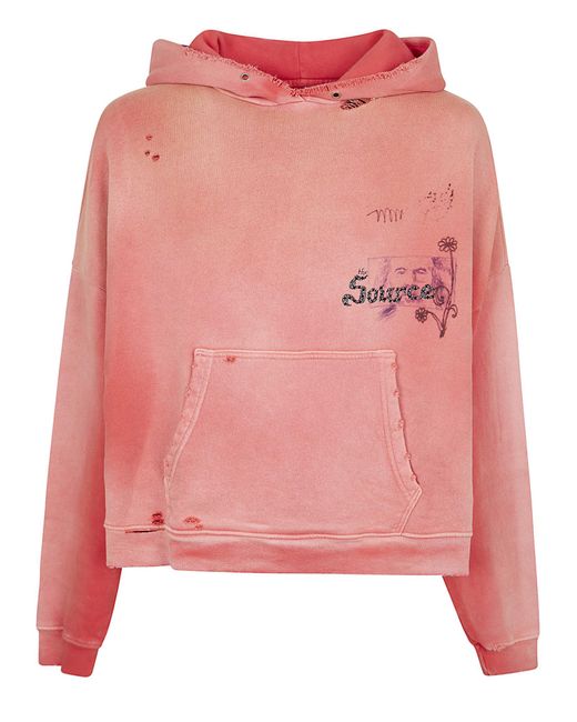 PALY Pink Source Family Hooded Sweatshirt Cotton for men