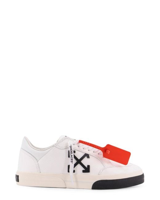 Off-White c/o Virgil Abloh White Vulc Low Low-Top Leather Sneakers for men