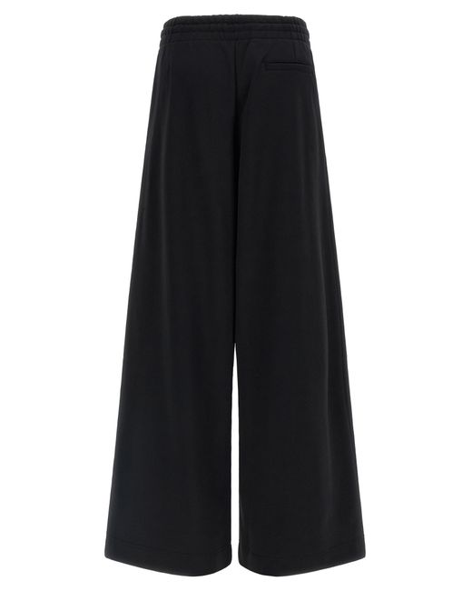 Dries Van Noten Black Cotton Athletic Pants