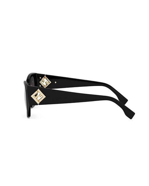 Fendi Black Sunglasses Acetate Eyewear