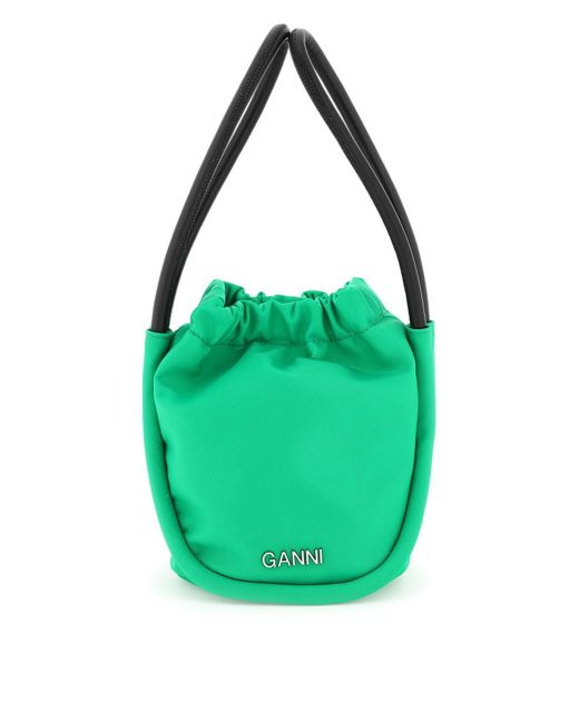Ganni Green 'knot'mini Bag