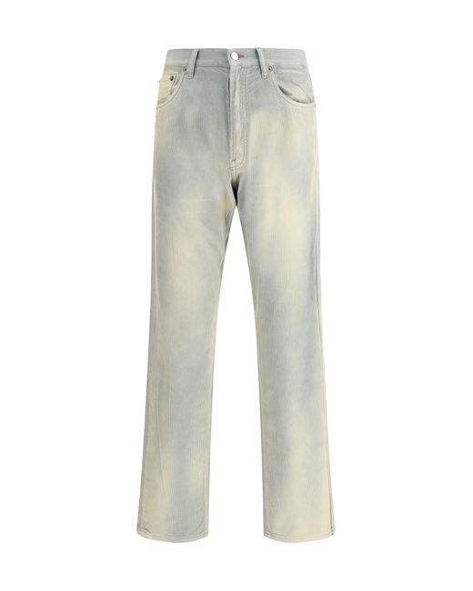 Prada Gray Velvet Pants for men