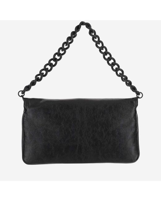 Balenciaga Black Flap Bag Medium Leather Calfskin Handbags