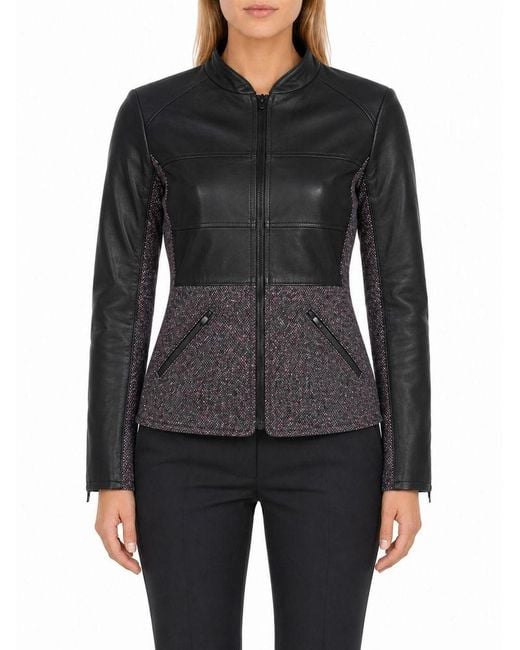Pinko Black Jacket Cotton Apparel