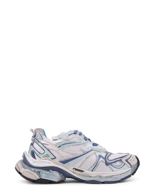 Balenciaga White Runner 2 Mesh Sneakers for men
