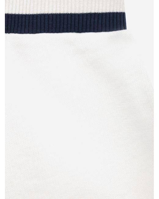 Autry White Cotton Shorts With Logo